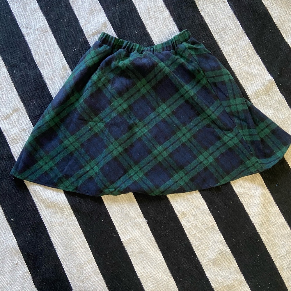 Wool-look Allegra K plaid skirt
